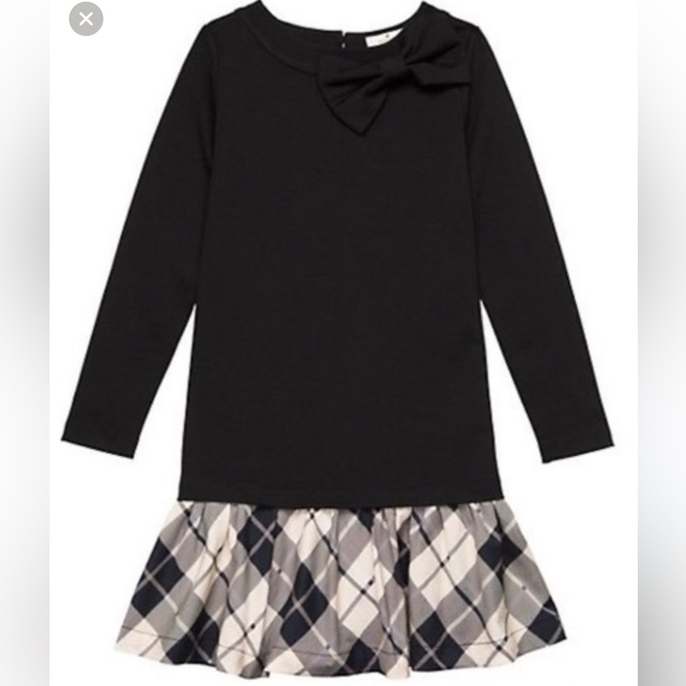 Kate Spade Girls Drop Waist Plaid dress NWT